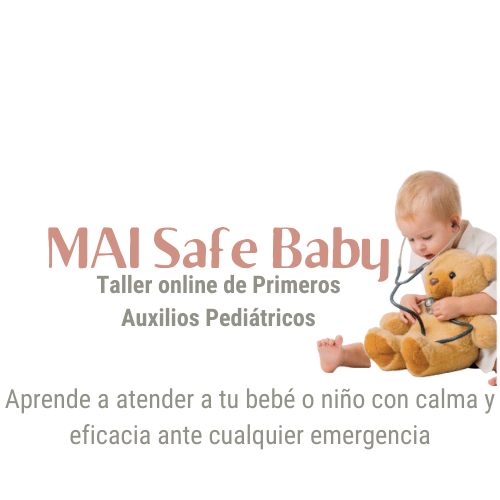 MAI Safe Baby en directo Taller online SEPTIEMBRE Primeros Auxilios Pediátricos
